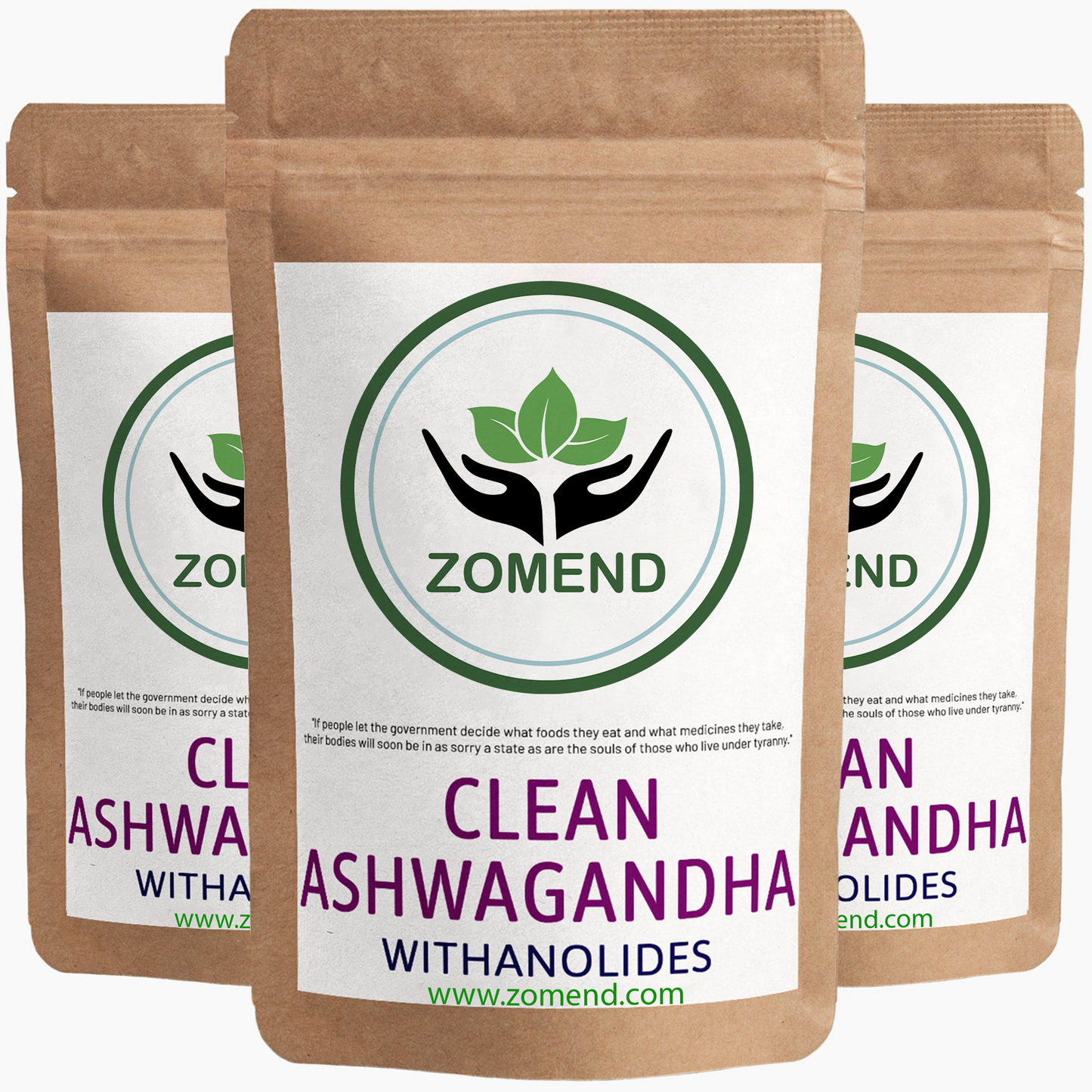 ZOMEND ® CLEAN GENUINE ASHWAGANDHA + UPTAKE BLEND