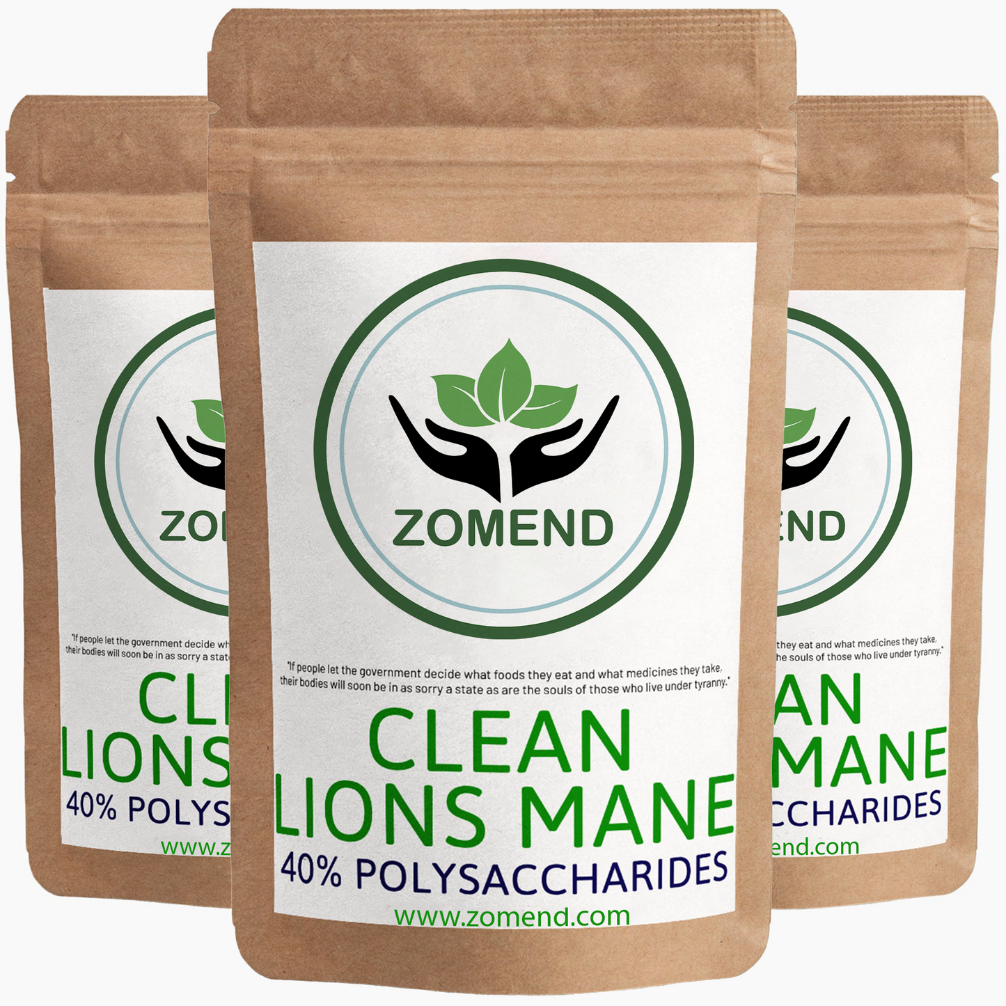 ZOMEND ® CLEAN GENUINE LIONS MANE EXTRACT + UPTAKE BLEND