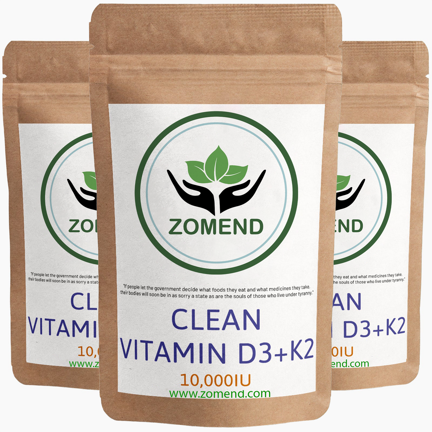ZOMEND ® CLEAN GENUINE VITAMIN D3+K2